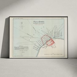 Hirtshals Havn 1883 - Projektkort over havneanlg