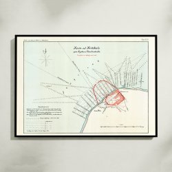 Hirtshals Havn 1883 - Projektkort over havneanlg