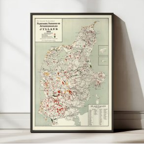 Jylland 1913 - Plantager og afvandingsanlg