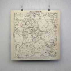 Vestjylland 1868 - Dalgas' hjdekurvekort