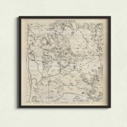 Vestjylland 1868 - Dalgas' hjdekurvekort