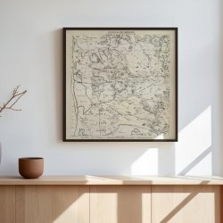 Vestjylland 1868 - Dalgas' hjdekurvekort