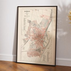 Aarhus 1899 - Historisk Bykort - Plakat