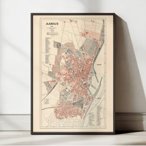 Aarhus 1899 - Historisk Bykort - Plakat