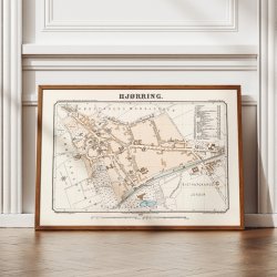 Hjrring Bykort 1899 - Klassisk byplanlgning