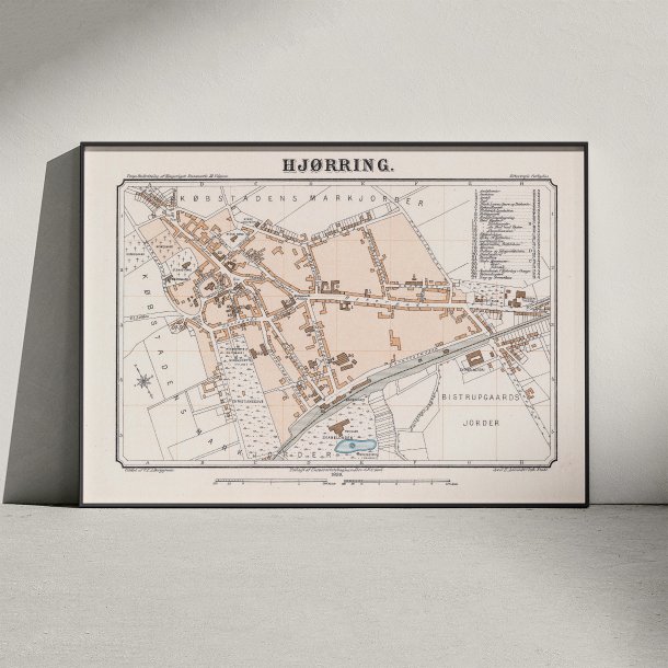 Hjrring Bykort 1899 - Klassisk byplanlgning