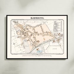 Hjrring Bykort 1899 - Klassisk byplanlgning