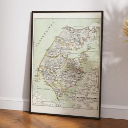 Thy og Mors 1873 - Kort over Thisted Amt