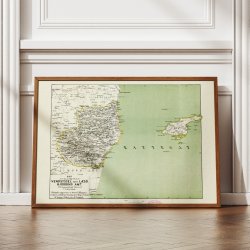 Vendsyssel 1873 - Kort over stlige del og Ls