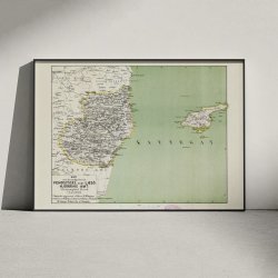 Vendsyssel 1873 - Kort over stlige del og Ls