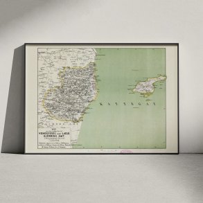 Vendsyssel 1873 - Kort over stlige del og Ls