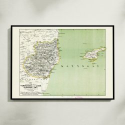 Vendsyssel 1873 - Kort over stlige del og Ls