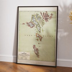 Frerne 1879 - Oversigtskort af Klingsey &amp; Trap