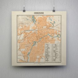 Odense by 1921 - Bykort