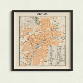 Odense by 1921 - Bykort