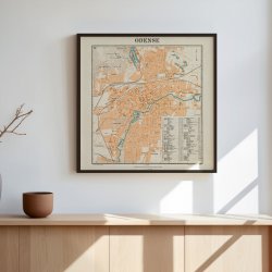 Odense by 1921 - Bykort