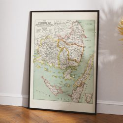 Svendborg Amt 1873 - Kort