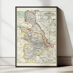 stlige del af Ringkjbing Amt 1873 - Kort