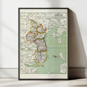 Aarhus Amt 1873 - Kort