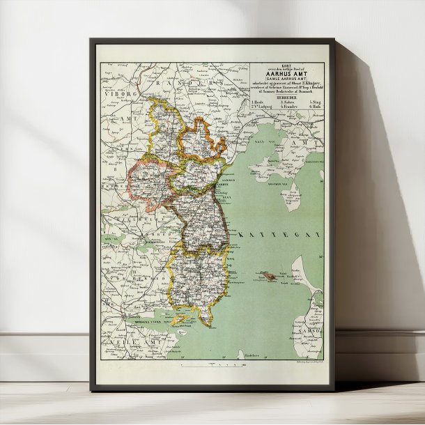 Aarhus Amt 1873 - Kort