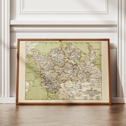 Odense Amt 1873 - Kort over Fyn