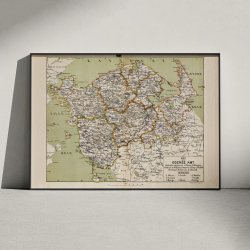 Odense Amt 1873 - Kort over Fyn