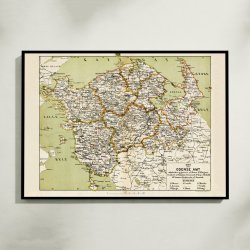 Odense Amt 1873 - Kort over Fyn