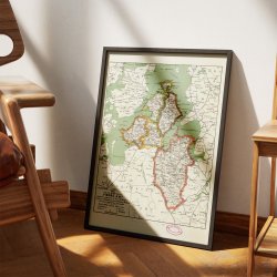 Viborg Amt Vest 1873 - Kort