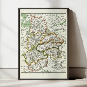 Viborg Amt st 1873 - Kort