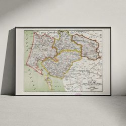 Ribe Amt Nord 1873 - Kort