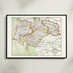 Ribe Amt Nord 1873 - Kort