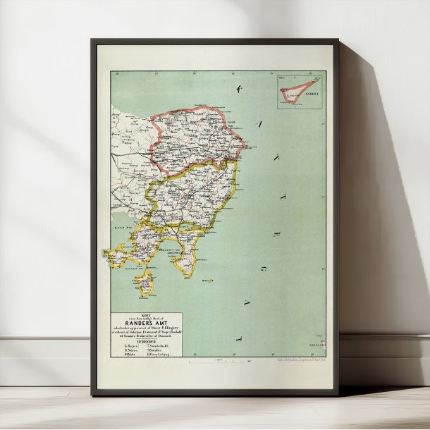 Randers Amt st 1873 - Kort