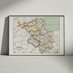 Randers Amt Vest 1873 - Kort