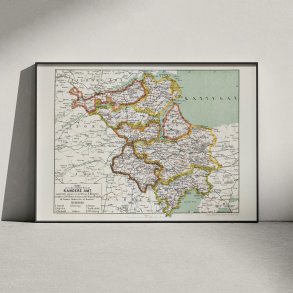 Randers Amt Vest 1873 - Kort