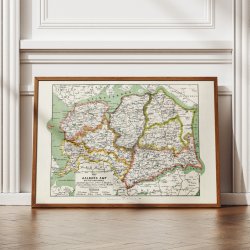 Aalborg Amt Syd 1873 - Kort