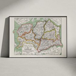 Aalborg Amt Syd 1873 - Kort