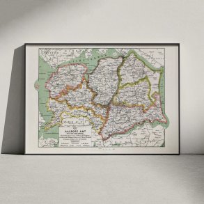 Aalborg Amt Syd 1873 - Kort