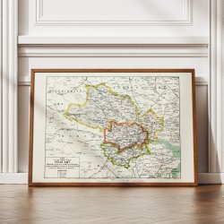 Vejle Amt Vest 1873 - Kort