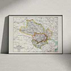 Vejle Amt Vest 1873 - Kort