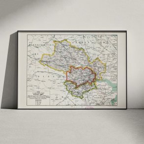 Vejle Amt Vest 1873 - Kort