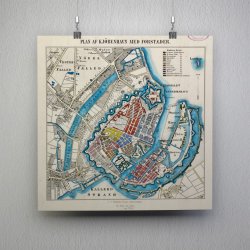Kbenhavn med forstder 1846 - Kort