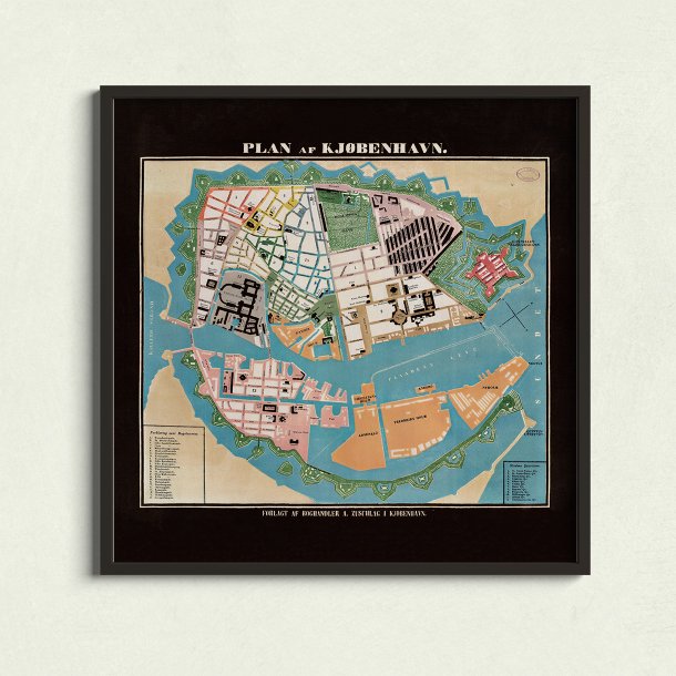 Kbenhavn 1842 - Historisk kort