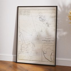 Frederikshavn Havn og Rev 1836 - Kort