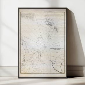 Frederikshavn Havn og Rev 1836 - Kort