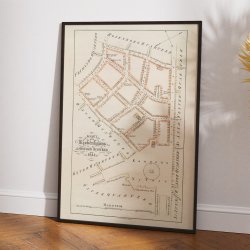 Kbenhavn Kbmagerkvarter 1841 - Bykort