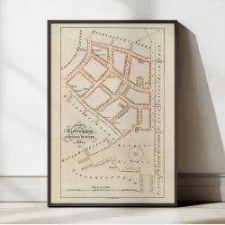 Kbenhavn Kbmagerkvarter 1841 - Bykort