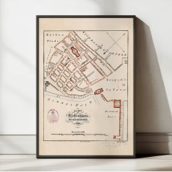 Kbenhavn sterkvarter 1840 - Bykort