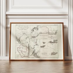 Danske kolonier 1825 - Ostindien, Vestindien &amp; Guldkysten