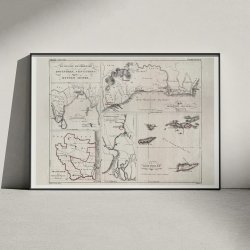 Danske kolonier 1825 - Ostindien, Vestindien &amp; Guldkysten