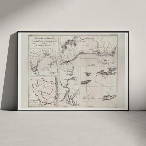 Danske kolonier 1825 - Ostindien, Vestindien & Guldkysten